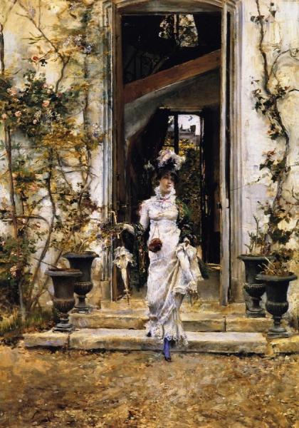 Berthe Going For A Walk by Giovanni Boldini