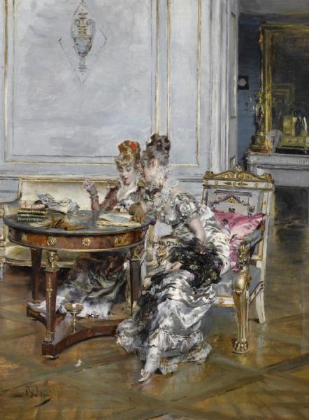 Confidences by Giovanni Boldini