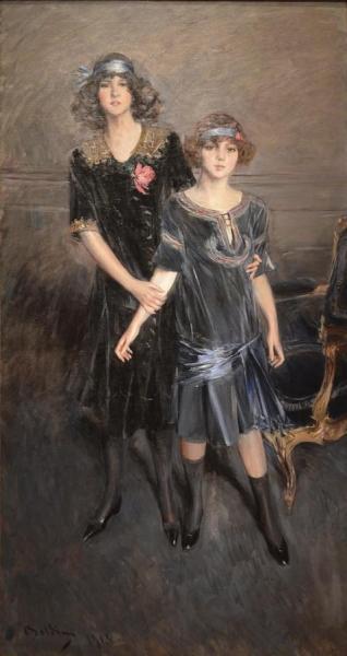 Consuelo And Muriel Vanderbilt by Giovanni Boldini