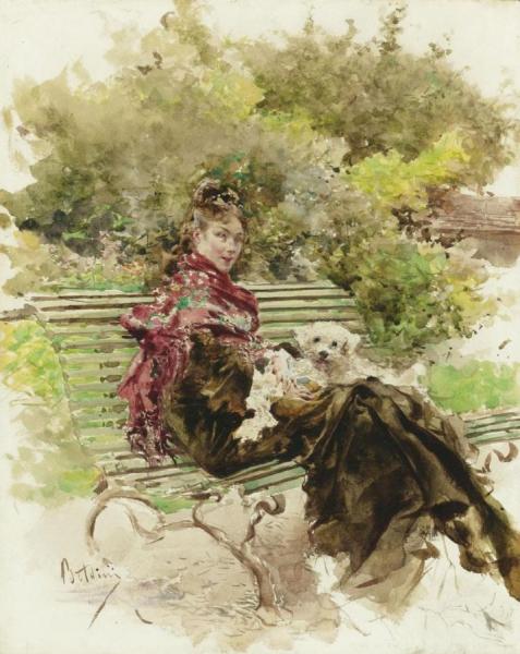 In The Park by Giovanni Boldini