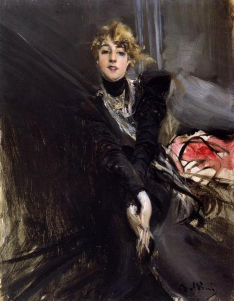 L'attrice Jane Renouardt by Giovanni Boldini