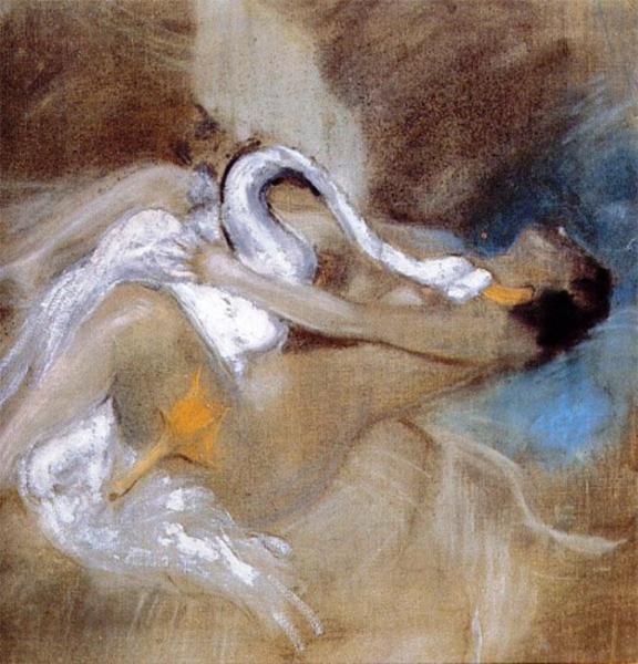Leda With Swan by Giovanni Boldini