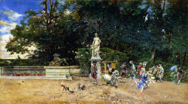 Noonday Promenade, Versailles by Giovanni Boldini
