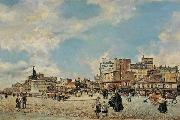Place Clichy by Giovanni Boldini Oil Painting Reproductions
