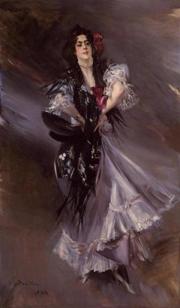 Portrait Of Anita De La Ferie, 'the Spanish Dancer' by Giovanni Boldini