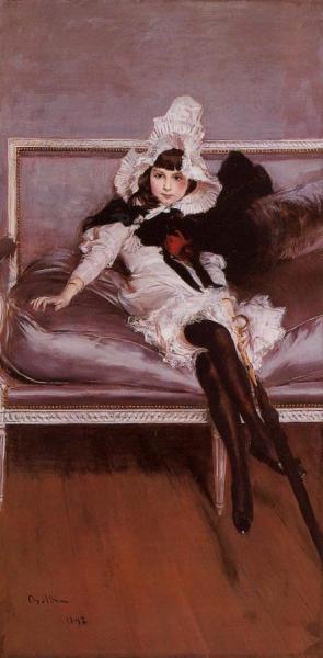 Portrait Of Giovinetta Errazuriz by Giovanni Boldini