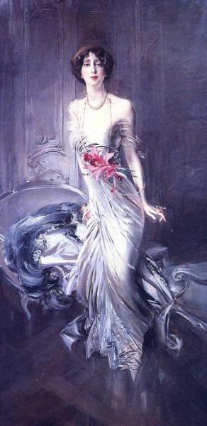 Portrait Of Madame E. L. Doyen by Giovanni Boldini