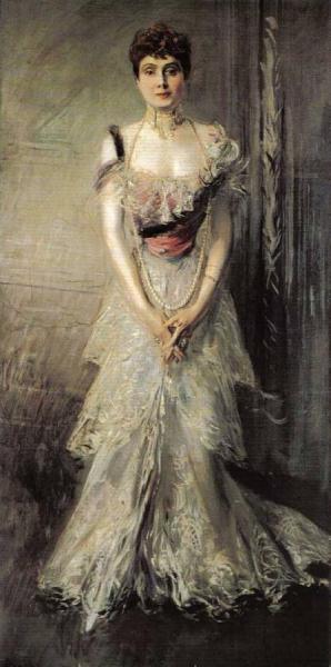 Portrait Of Maria Eulalia Of Spain by Giovanni Boldini