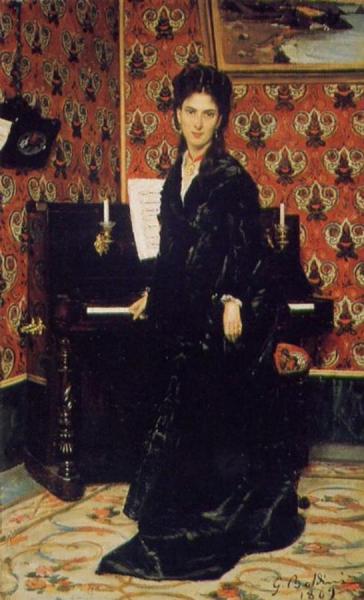 Portrait Of Mary Donegan by Giovanni Boldini