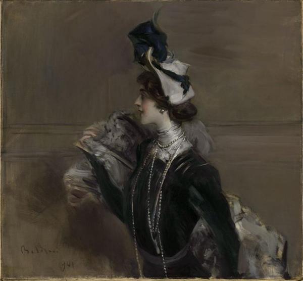 Portrait Of Mme. Lina Cavalieri by Giovanni Boldini Oil Painting Reproductions