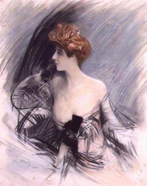 Portrait Of Sarah Bernhardt by Giovanni Boldini