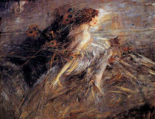 Portrait Of The Marquise by Giovanni Boldini