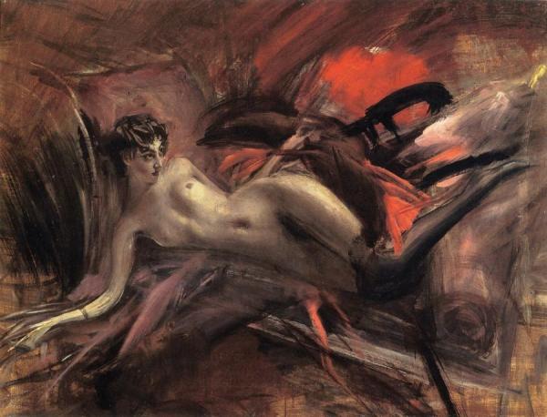 Reclining Nude by Giovanni Boldini