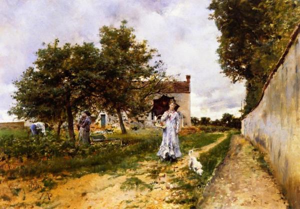 The Morning Stroll by Giovanni Boldini