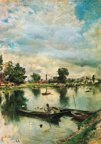The Seine At Mont Valérien by Giovanni Boldini