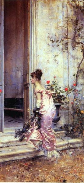 The Visit by Giovanni Boldini