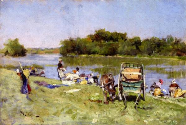 Washerwomen by Giovanni Boldini