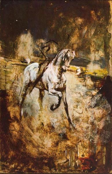 White Horse by Giovanni Boldini Oil Painting Reproductions