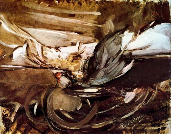 Wild Game In Black by Giovanni Boldini