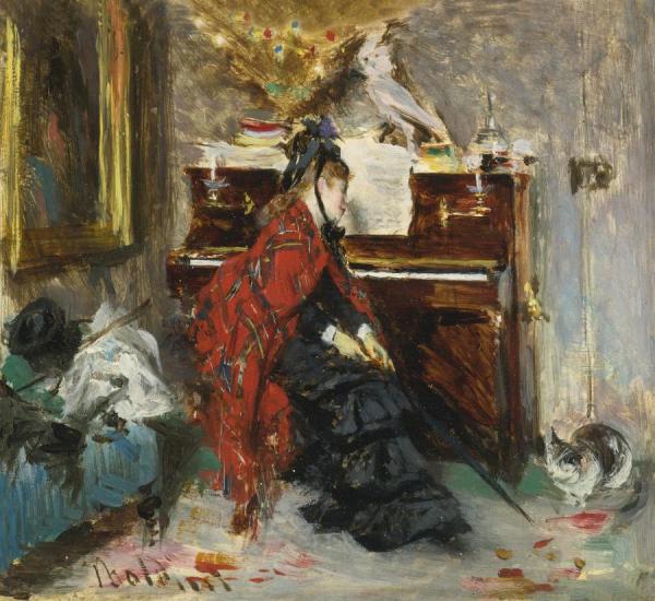 Woman At The Piano by Giovanni Boldini