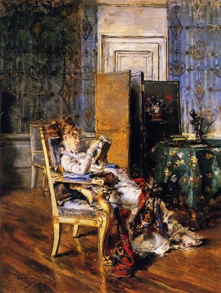 Woman Reading by Giovanni Boldini