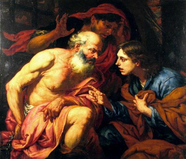 Josef In Prison Interpreting A Dream by Giovanni Langetti