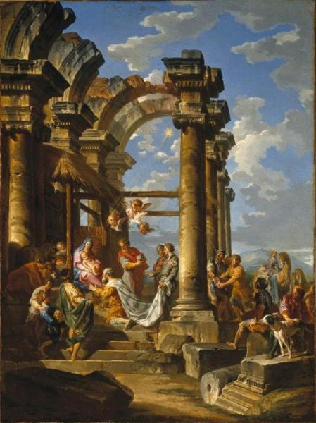 Adoration Of The Magi by Giovanni Paolo Panini