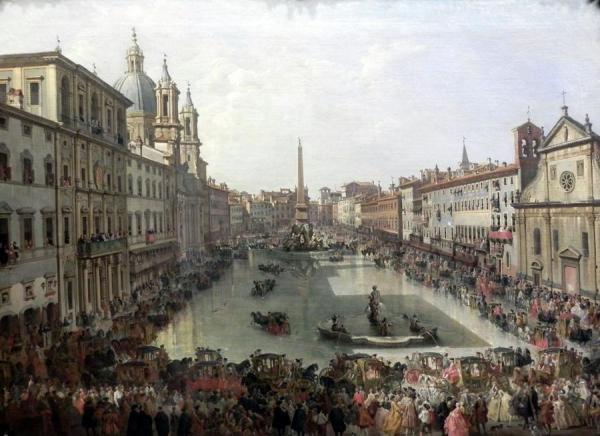 Piazza Navona by Giovanni Paolo Panini