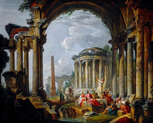 Giovanni Paolo Panini Preaching In Ancient Ruins