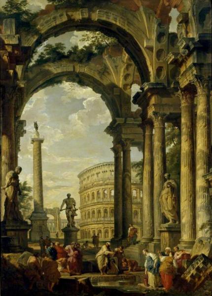 Roman Capriccio by Giovanni Paolo Panini