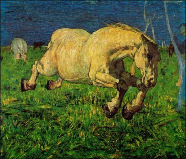Cavallo Al Galoppo by Giovanni Segantini