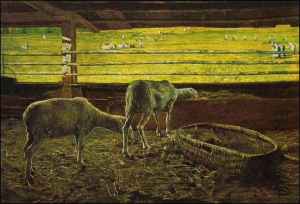 Contrasto Di Luce by Giovanni Segantini