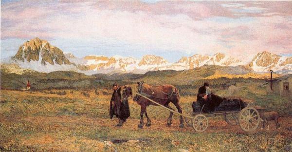 Il Ritorno Al Paese Natio by Giovanni Segantini