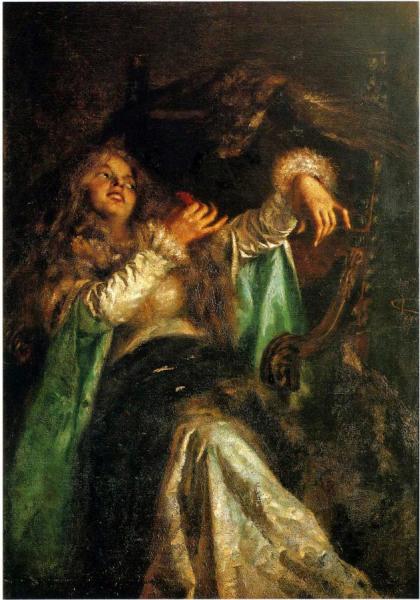 La Falconiera by Giovanni Segantini Oil Painting Reproductions