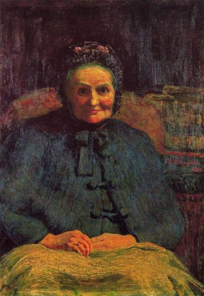 La Signora Gaetana Casiraghi Oriani by Giovanni Segantini