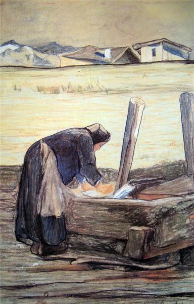 Lavandaia by Giovanni Segantini