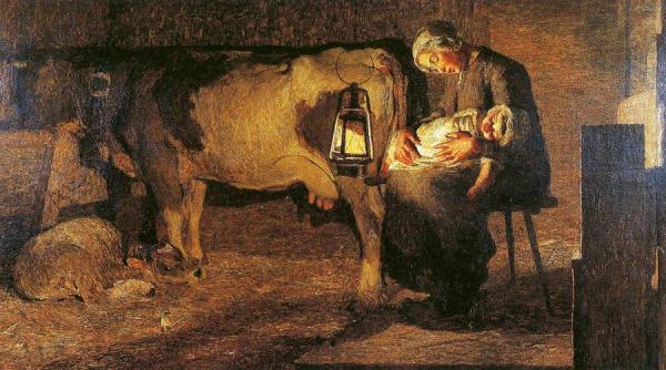 Le Due Madri by Giovanni Segantini Oil Painting Reproductions