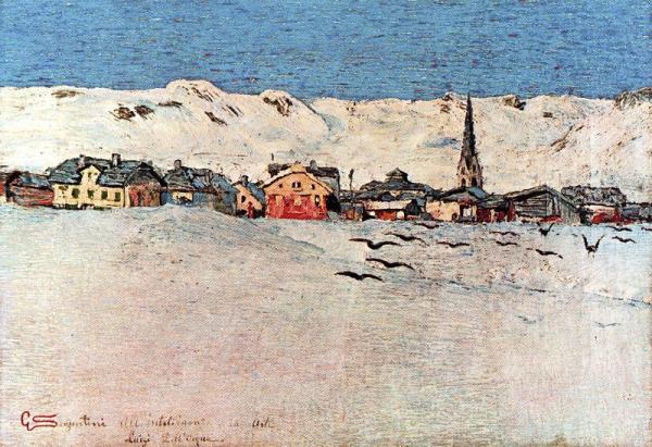 Savognin Winter by Giovanni Segantini