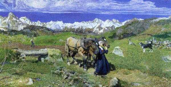 Springtime In The Alps by Giovanni Segantini
