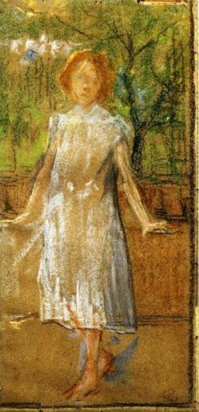 Girl In A White Dress by Giovanni Sottocornola