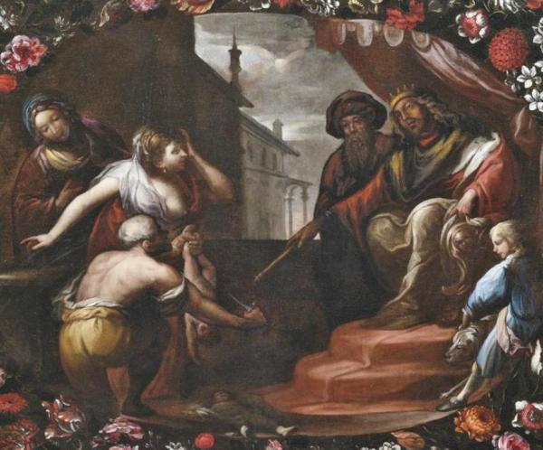 Il Giudizio Di Salomone by Giovanni Stanchi