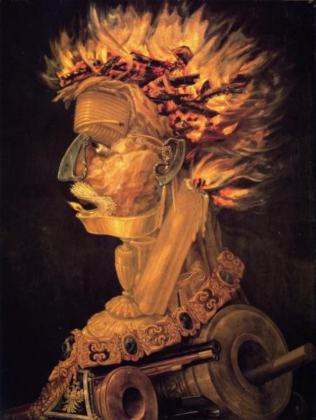 Fire by Giuseppe Arcimboldo