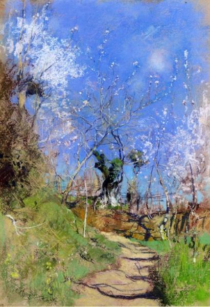 Path Through The Thickets, Spring by Giuseppe Casciaro