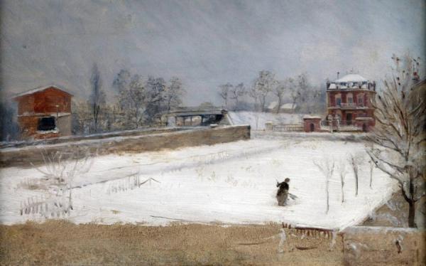 Giuseppe De Nittis Winter Landscape