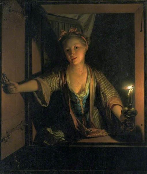 A Girl At The Window by Godfried Schalcken