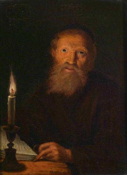 An Old Man Reading By Candlelight by Godfried Schalcken Oil Painting Reproductions