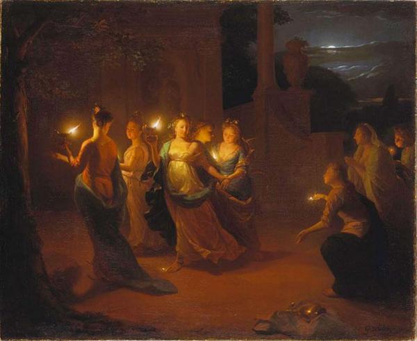 Five Prudent And Five Fatuous Virgins by Godfried Schalcken