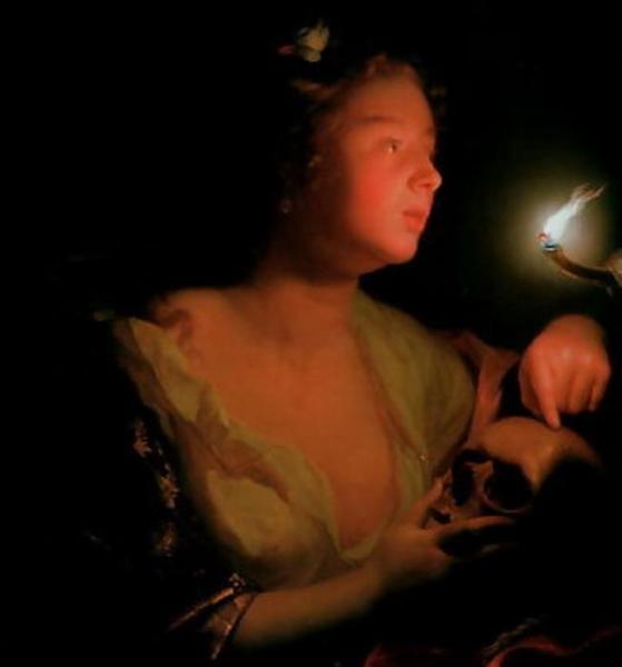 Mary Magdalene Grieving by Godfried Schalcken