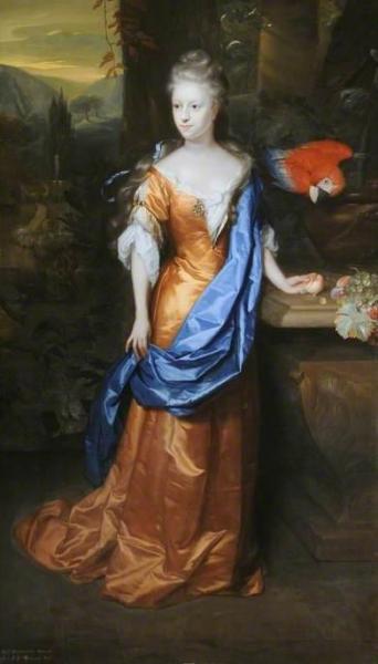 The Honourable Mary Lowther by Godfried Schalcken