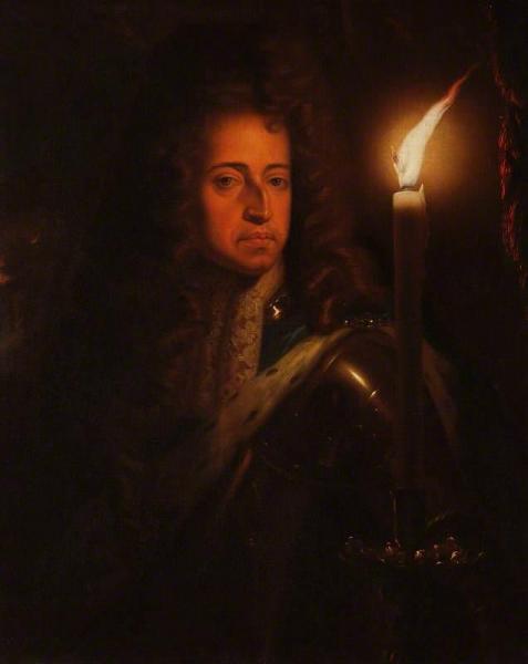 William Iii By Candlelight by Godfried Schalcken